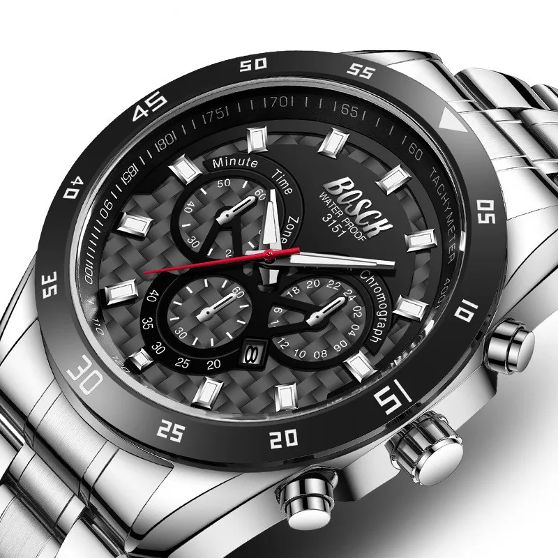 Sport Chronograph Watches Men Luxury Stainless Steel Military Waterproof male Quartz Wristwatch business Man Clock reloj hombre 
Sport Chronograph Watches Men Luxury Stainless Steel Military Waterproof male Quartz Wristwatch business Man Clock reloj hombre