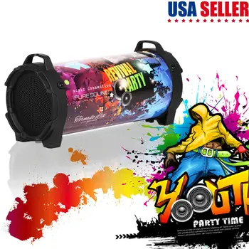 Wireless BT Stereo Speaker Deep Bass HD 8 Watt Loud Speakers Outdoor Universal Portable Stereo Speaker FM Radio
Wireless BT Stereo Speaker Deep Bass HD 8 Watt Loud Speakers Outdoor Universal Portable Stereo Speaker FM Radio