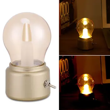 Vintage Bulb Night Light Retro USB Rechargeable Luminative Nightlight LED Energy-saving Mini Reading Light Bed Lamps Decor Sale
Vintage Bulb Night Light Retro USB Rechargeable Luminative Nightlight LED Energy-saving Mini Reading Light Bed Lamps Decor Sale