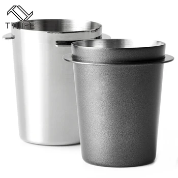 58mm Stainless Steel Coffee Dosing Cup Powder Feeder Part Support Dropshipping Espresso Machine Dosing Cup Coffee Machine Part
58mm Stainless Steel Coffee Dosing Cup Powder Feeder Part Support Dropshipping Espresso Machine Dosing Cup Coffee Machine Part