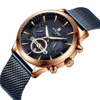 Fashion wild Simple men's sports watch Milan nice net steel belt multi-function men's watch best-selling
Fashion wild Simple men's sports watch Milan nice net steel belt multi-function men's watch best-selling