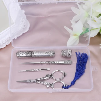 1 Set Vintage Embroidery Scissor Needle Case Sewing Thimble Awl Needlework Tools Drop shipping
1 Set Vintage Embroidery Scissor Needle Case Sewing Thimble Awl Needlework Tools Drop shipping
