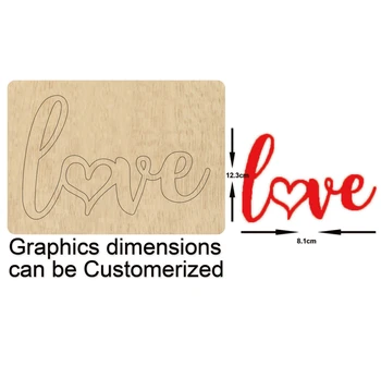 'L♡ve' Love Words Cutting Wood dis For Decor Scrapbook Card Making Suitable for Common Die Cutting Machines on the Market
'L♡ve' Love Words Cutting Wood dis For Decor Scrapbook Card Making Suitable for Common Die Cutting Machines on the Market