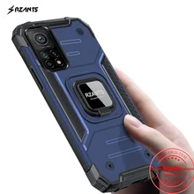 

Rzants For Xiaomi MI 10T MI 10T Pro Hard Case Ring Stand 【King Kong】Stockproof 2 in 1 Armor Cover Phone Casing