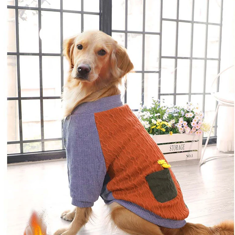 Pet Clothes Big Dog Clothes Dog Winter Sweater for Medium Large Dog Double Layer with Thickened Plush Line Labrador Husky
Pet Clothes Big Dog Clothes Dog Winter Sweater for Medium Large Dog Double Layer with Thickened Plush Line Labrador Husky
