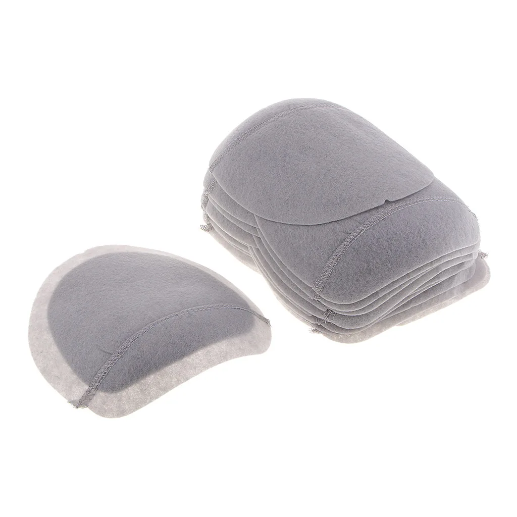 10 Pairs Gray Soft Cotton Shoulder Pads Sew-In Padding For Suits Woolen Coat 10 Pairs Gray Soft Cotton Shoulder Pads Sew-In Padding For Suits Woolen Coat