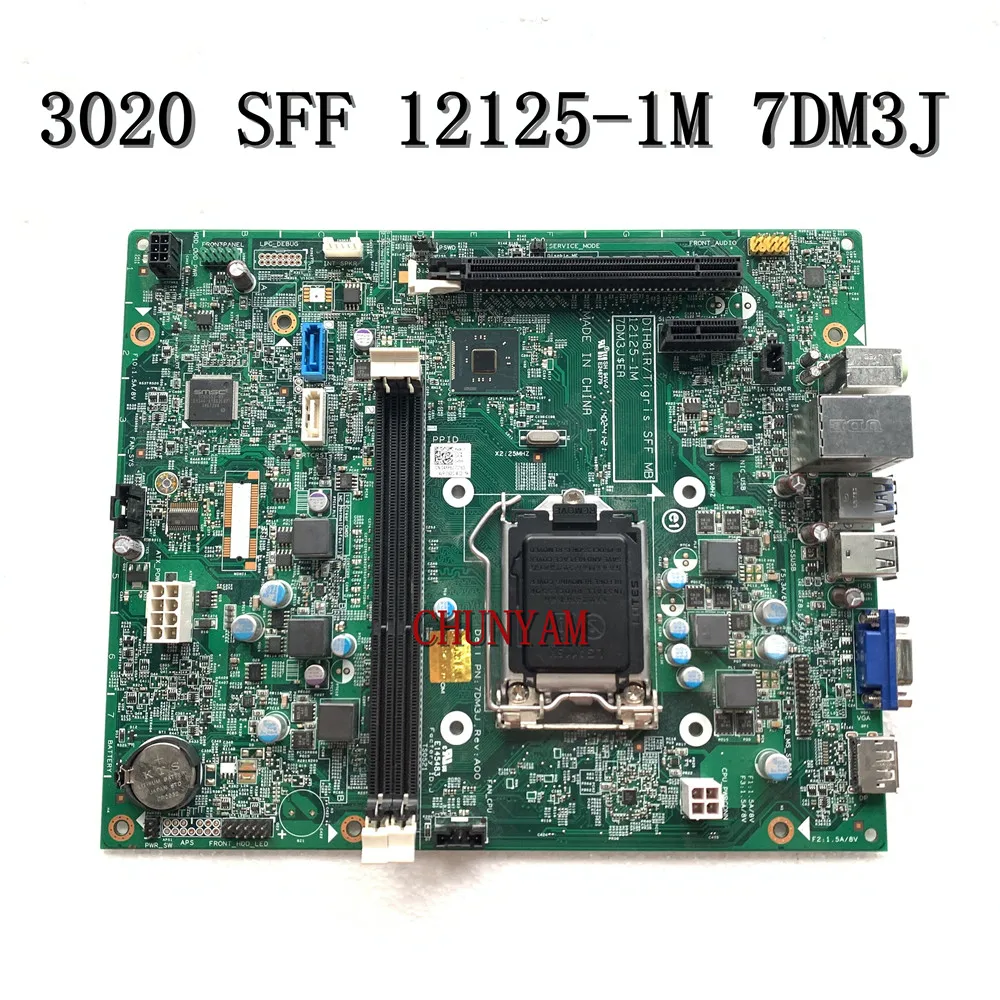 Оригинальная материнская плата для настольного компьютера Dell Optiplex 3020 H81 MB LGA 1150 DDR3