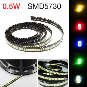 SMD 5730 Diode 50/100pcs Surface Mount Durable 5730 Chip 5730 Chip Bead Multicolor 70LM DIY High Power LED Lamp
SMD 5730 Diode 50/100pcs Surface Mount Durable 5730 Chip 5730 Chip Bead Multicolor 70LM DIY High Power LED Lamp