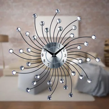 Quartz Movement Fashion Wall Clock Gifts Office Art Rotating Celebration Decorative Crystal Sunburst Metal Easy Installation
Quartz Movement Fashion Wall Clock Gifts Office Art Rotating Celebration Decorative Crystal Sunburst Metal Easy Installation