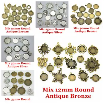 Wholesale Jewelry Lots 12mm To 35mm Round Cabochon Base Setting Diy Blank Pendant Tray Pendant Base Handmade Crafts 30 Pieces
Wholesale Jewelry Lots 12mm To 35mm Round Cabochon Base Setting Diy Blank Pendant Tray Pendant Base Handmade Crafts 30 Pieces
