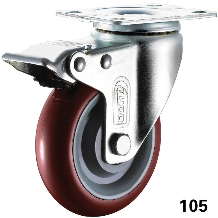 Manufacturers Direct Selling Truckle 3-Inch 4-Inch 5-Inch Tablet Brake Purplish Red PU Wheel Logistics Industrial Equipment Univ
Manufacturers Direct Selling Truckle 3-Inch 4-Inch 5-Inch Tablet Brake Purplish Red PU Wheel Logistics Industrial Equipment Univ