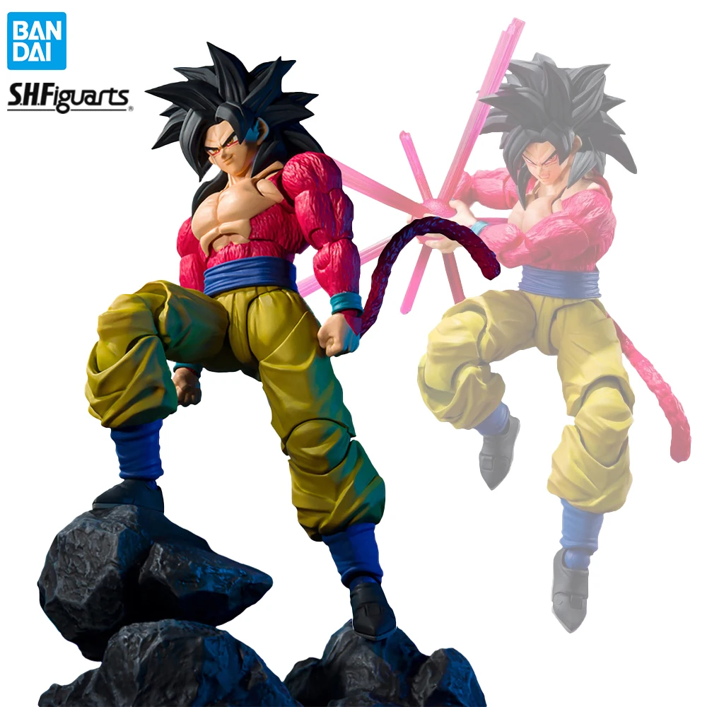 

Bandai SHFiguarts SHF Dragon Ball Gt Super Saiyan 4 Goku Ten Times Ka Me Ha Me Ha Anime Figure Action Figure Toys Original Model