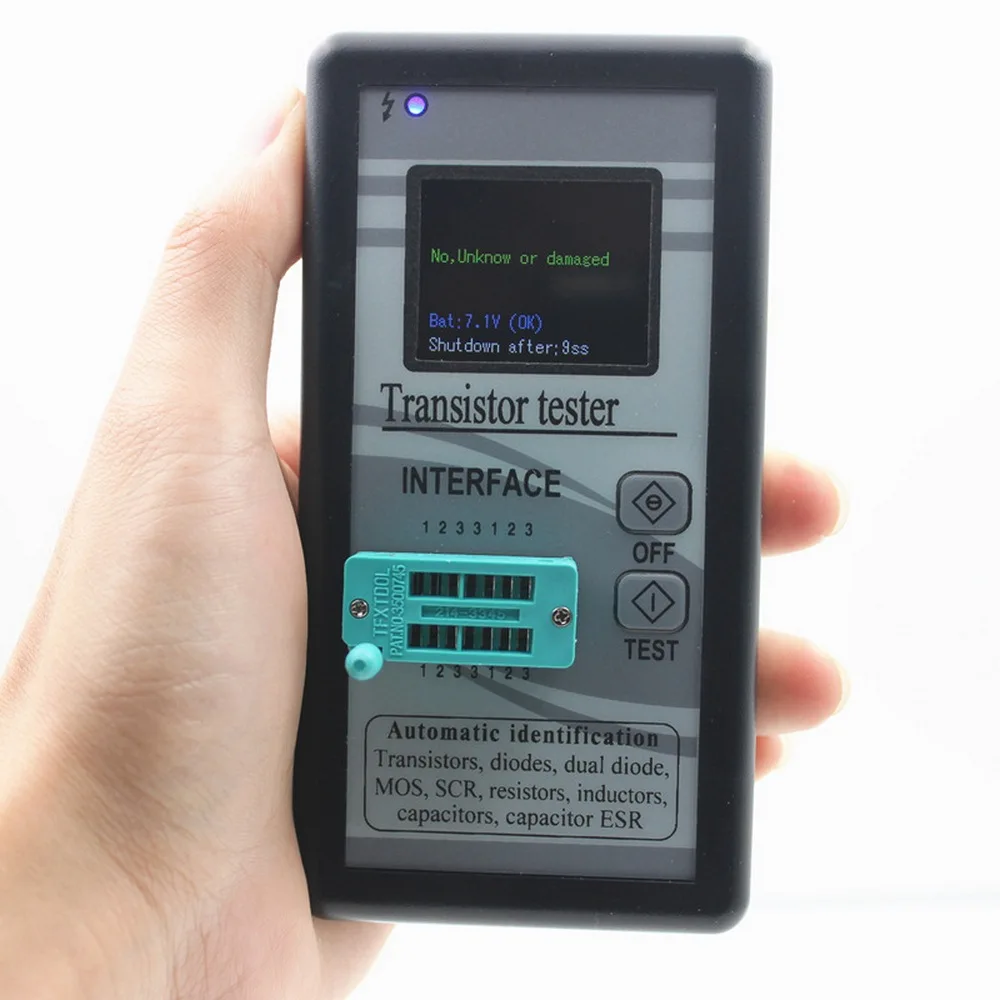 M328 Multi-purpose Transistor Tester 128*160 Diode Thyristor Capacitance Resistor Inductance MOSFET ESR LCR Meter
M328 Multi-purpose Transistor Tester 128*160 Diode Thyristor Capacitance Resistor Inductance MOSFET ESR LCR Meter