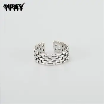 YPAY Vintage Watch Chain Patterns Open Rings for Women Men Genuine 925 Sterling Silver Finger Ring Fine Jewelry Gifts YMR300
YPAY Vintage Watch Chain Patterns Open Rings for Women Men Genuine 925 Sterling Silver Finger Ring Fine Jewelry Gifts YMR300
