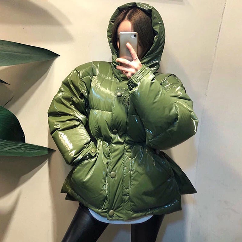 2019 New Winter Women's Jacket hooded parka Bright Colors Insulated Puffy Coat collar hooded Parka Loose waist Belt outwear M192
2019 New Winter Women's Jacket hooded parka Bright Colors Insulated Puffy Coat collar hooded Parka Loose waist Belt outwear M192
