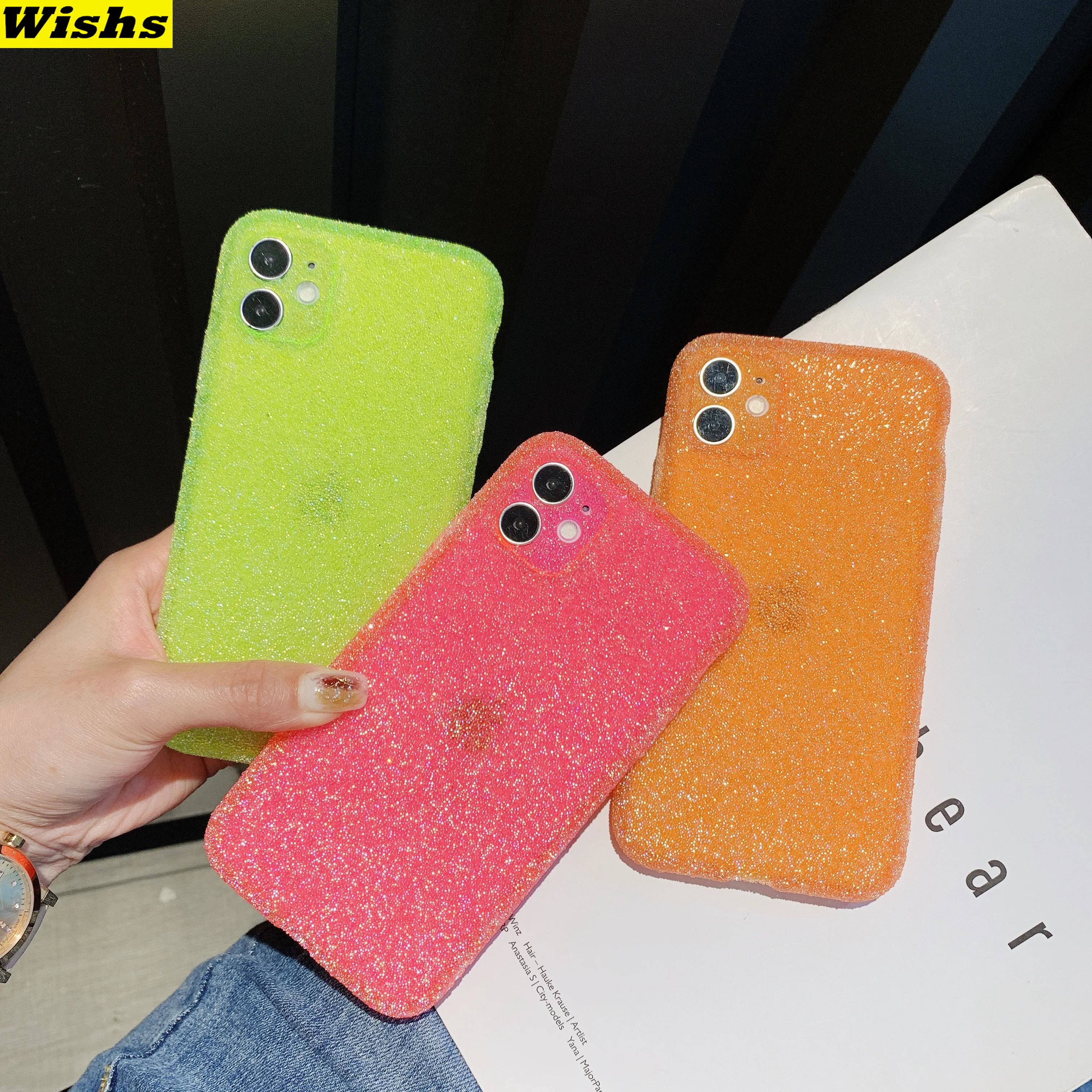 Glitter Rhinestone Soft silicone TPU Phone Case For iPhone 11 Pro X XR XS Max 7 8PLus SE2020 Fluorescent Back Cover Fundas Coque
Glitter Rhinestone Soft silicone TPU Phone Case For iPhone 11 Pro X XR XS Max 7 8PLus SE2020 Fluorescent Back Cover Fundas Coque