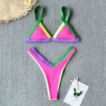 Micro Sexy Bikini Set 2020 Swimsuit Women Bikini Push Up Swimwear Triangle Bather Bathing Suit Patchwork Biquini Female 
Micro Sexy Bikini Set 2020 Swimsuit Women Bikini Push Up Swimwear Triangle Bather Bathing Suit Patchwork Biquini Female