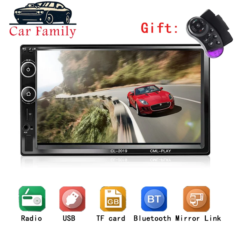 2 Din Car Radio Bluetooth 2din Car Multimedia Player 7" HD Touch Autoradio MP5 USB AUX Audio Stereo With Rear View Camera
2 Din Car Radio Bluetooth 2din Car Multimedia Player 7" HD Touch Autoradio MP5 USB AUX Audio Stereo With Rear View Camera