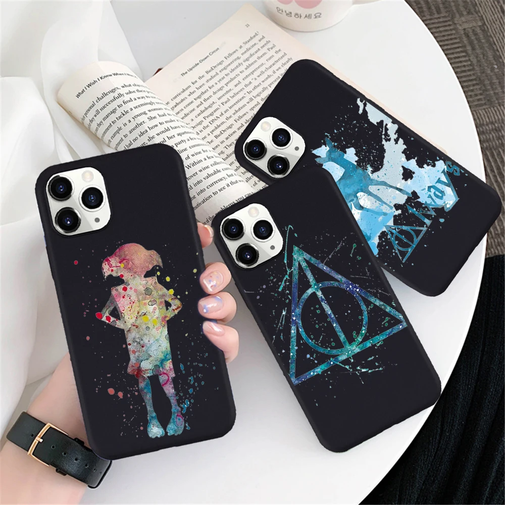 Черный ТПУ чехол Weasley Twins Draco Malfoy для телефона iphone 11 SE X 7 XS XR XSMA 11Pro 11ProMax мультяшный