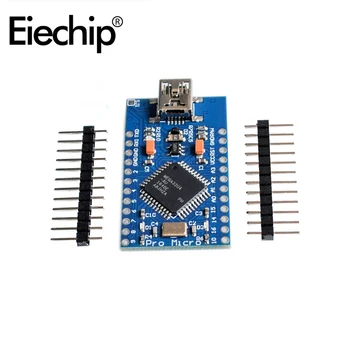 Pro mini ATMEGA32U4 development board 5V 16MHz micro USB connector for electronic programming for Arduino pro Micro
Pro mini ATMEGA32U4 development board 5V 16MHz micro USB connector for electronic programming for Arduino pro Micro