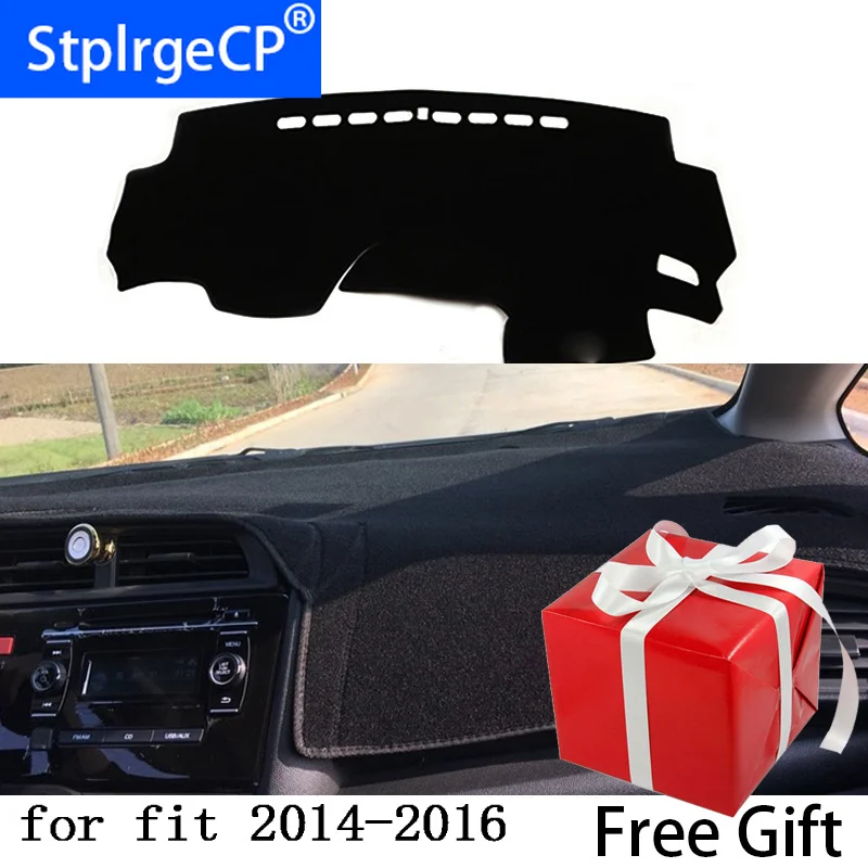 for Honda Jazz Fit Generation 2014-2018 dashboard mat Protective pad Shade Cushion Pad interior sticker car styling accessories |