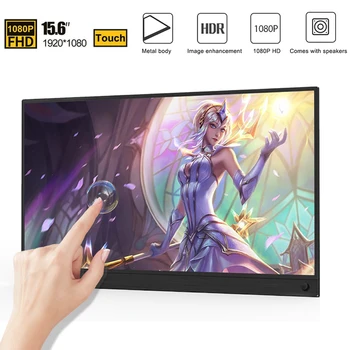 15.6" Touch Screen Portable Monitor IPS screen USB Type C HDMI display for PS4 Switch XBOX Samsung Huawei with Smart Case 1080
15.6" Touch Screen Portable Monitor IPS screen USB Type C HDMI display for PS4 Switch XBOX Samsung Huawei with Smart Case 1080