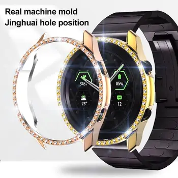 Watch Screen Protective Shell Protect Case For Samsung Galaxy Watch3 PC Electroplating Single Row Diamond Watch Protective Cover
Watch Screen Protective Shell Protect Case For Samsung Galaxy Watch3 PC Electroplating Single Row Diamond Watch Protective Cover
