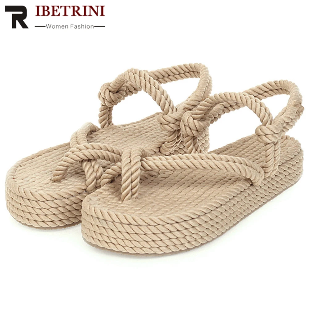 RIBETRINI Ins Holiday Female Shoes Woman Thin Belt Hemp Platform Sandals Women 2020 Casual Flip Fashion Summer Sandals
RIBETRINI Ins Holiday Female Shoes Woman Thin Belt Hemp Platform Sandals Women 2020 Casual Flip Fashion Summer Sandals