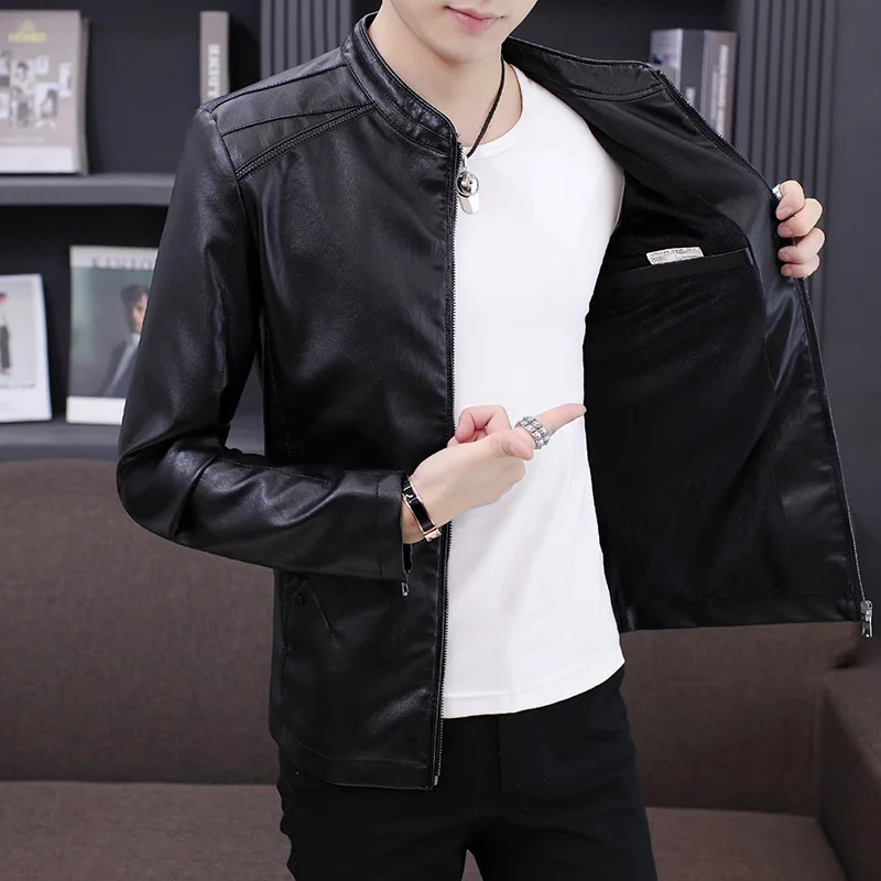 Leather Coat MEN'S Outerwear 2019 New Style Autumn Korean-style Slim Fit Spring And Autumn Men Thin Leather Jacket-Style Motorcy
Leather Coat MEN'S Outerwear 2019 New Style Autumn Korean-style Slim Fit Spring And Autumn Men Thin Leather Jacket-Style Motorcy