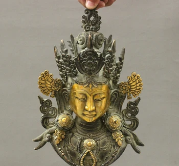 zmrui wholesale factory 12" Folk Chinese Bronze Gilt Buddhism Tara GuanYin Kwan-Yin Wall Mounted Statue 25% off
zmrui wholesale factory 12" Folk Chinese Bronze Gilt Buddhism Tara GuanYin Kwan-Yin Wall Mounted Statue 25% off