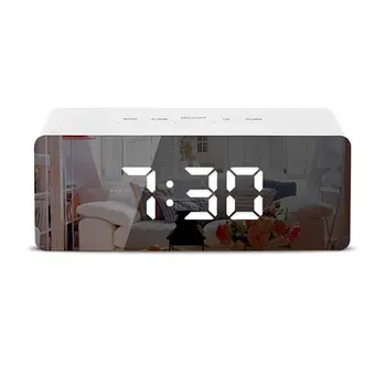 LED Temperature Display Digital Mirror Alarm Clock With Snooze Time Adjustable Brightness For Bedroom Office
LED Temperature Display Digital Mirror Alarm Clock With Snooze Time Adjustable Brightness For Bedroom Office