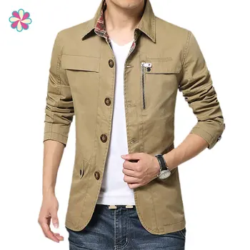 Men's Jacket Coat Casual Solid Men Outerwear Slim Fit Khaki Army Cotton Male Jackets W118/WQ
Men's Jacket Coat Casual Solid Men Outerwear Slim Fit Khaki Army Cotton Male Jackets W118/WQ