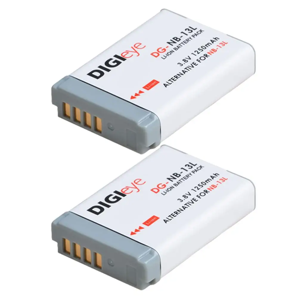 2Pcs 1250mAh NB-13L NB13L NB 13L Battery for Canon PowerShot G1X Mark III G5X G7X G7X Mark II G9X G9X Mark II SX620 SX720 HS
2Pcs 1250mAh NB-13L NB13L NB 13L Battery for Canon PowerShot G1X Mark III G5X G7X G7X Mark II G9X G9X Mark II SX620 SX720 HS