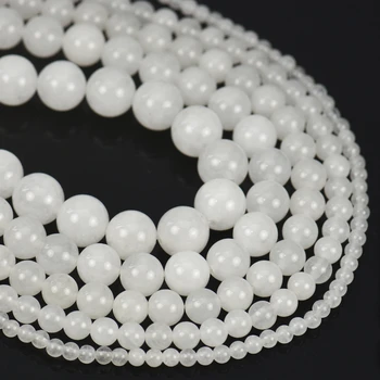 Factory price Natural Milky White Jade Round Loose Stone Beads 4 6 8 10 12 14MM Pick Size wholesale For Jewelry Making
Factory price Natural Milky White Jade Round Loose Stone Beads 4 6 8 10 12 14MM Pick Size wholesale For Jewelry Making