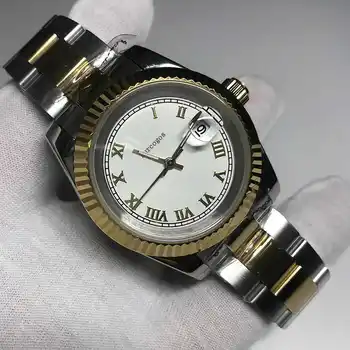 18K gold and silver watch 40mm size AAA Men Luxury Watch Date Automatic just Mechanical glide smooth second hand 
18K gold and silver watch 40mm size AAA Men Luxury Watch Date Automatic just Mechanical glide smooth second hand