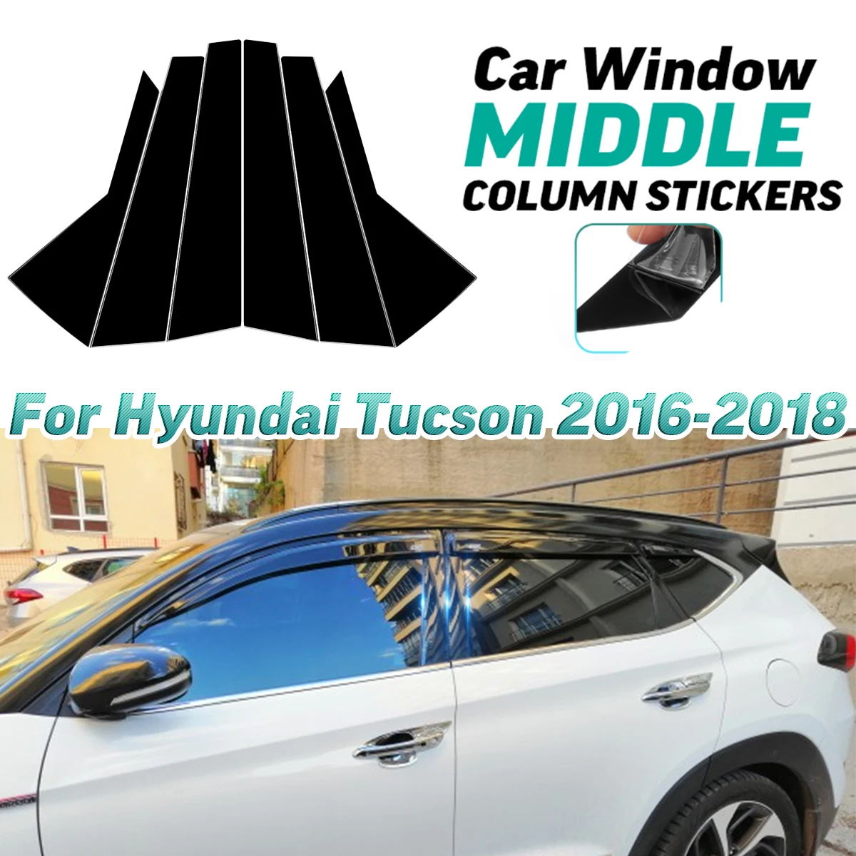 Car Exterior Door Window B C Pillar Mirror Plate Molding Cover Sticker Trim Chromium Styling For Hyundai Tucson 2016 2017 2018
Car Exterior Door Window B C Pillar Mirror Plate Molding Cover Sticker Trim Chromium Styling For Hyundai Tucson 2016 2017 2018