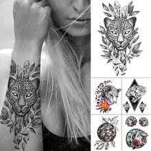 Waterproof Temporary Tattoo Sticker Leopard Tiger Lion Flower Black Flash Tattoos Female Sketch Body Art Animal Fake Tatoo Male 
Waterproof Temporary Tattoo Sticker Leopard Tiger Lion Flower Black Flash Tattoos Female Sketch Body Art Animal Fake Tatoo Male
