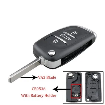3 Buttons Car Key Fob Case Shell Replacement Flip Folding Remote Cover with VA2 Blade Fit for Citroen C2 C3 C4 C5 C6 C8 VA2
3 Buttons Car Key Fob Case Shell Replacement Flip Folding Remote Cover with VA2 Blade Fit for Citroen C2 C3 C4 C5 C6 C8 VA2