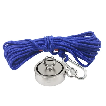 D74x28Mm Strong Neodymium Magnet Double Side Search Magnet Hook Super Power Salvage Fishing Magnetic 150Kgx2 Stell Cup Holder
D74x28Mm Strong Neodymium Magnet Double Side Search Magnet Hook Super Power Salvage Fishing Magnetic 150Kgx2 Stell Cup Holder