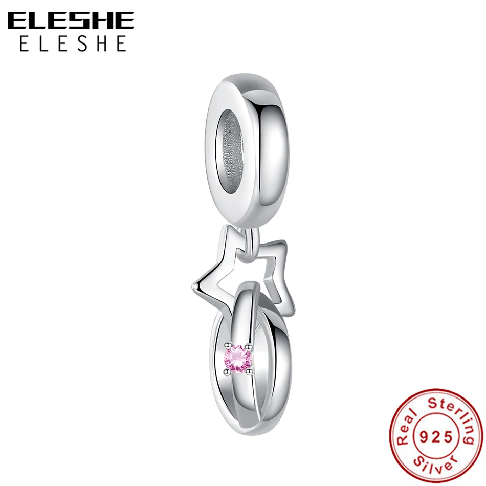 2021 ELESHE 925 Sterling Silver Star Pendant Charm Love Pink CZ Bead Fit Original Bracelet Women DIY Jewelry Fashion Wedding
2021 ELESHE 925 Sterling Silver Star Pendant Charm Love Pink CZ Bead Fit Original Bracelet Women DIY Jewelry Fashion Wedding