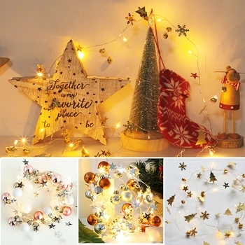 Christmas Tree String Lights LED Light Strip With Warm Light Waterproof Copper Wire Party Decoration Bell Garland Decoration 2m
Christmas Tree String Lights LED Light Strip With Warm Light Waterproof Copper Wire Party Decoration Bell Garland Decoration 2m