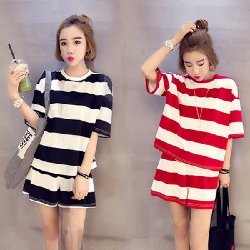 2020 Summer Fashion Pajama Sets For Women Short Sleeve Sports Clothes Thin Cotton Pajamas For Women Premium Home Suits
2020 Summer Fashion Pajama Sets For Women Short Sleeve Sports Clothes Thin Cotton Pajamas For Women Premium Home Suits