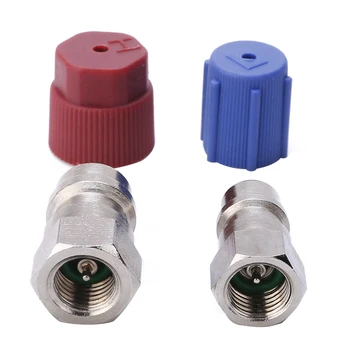 1pair 1/4 SAE A/C Charging Port Adapter Retrofit R12 to R134a Conversion Fitting Set Accessories Tool
1pair 1/4 SAE A/C Charging Port Adapter Retrofit R12 to R134a Conversion Fitting Set Accessories Tool