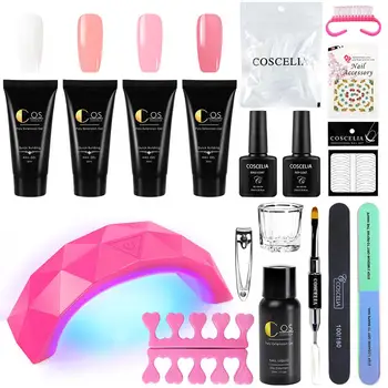 COSCELIA Poly Gel Kit 30ML Manicure Set Extension Gel Nail Polish Builder LED Nail Lamp Finger Nail Extension Nail Art Tools
COSCELIA Poly Gel Kit 30ML Manicure Set Extension Gel Nail Polish Builder LED Nail Lamp Finger Nail Extension Nail Art Tools