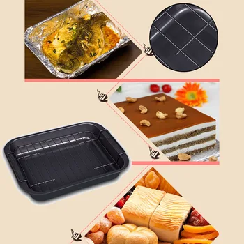 Baking Household Mould For Deepening Rectangular Non-stick Baking Tray With Rack Non-stick Coating Treatment
Baking Household Mould For Deepening Rectangular Non-stick Baking Tray With Rack Non-stick Coating Treatment
