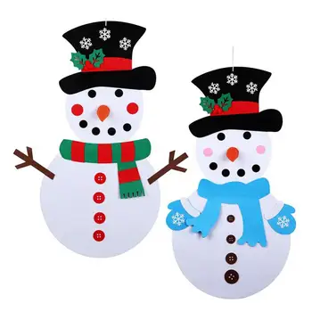 Lovely Xmas Gift for Kids Non-Woven Fabrics Felt Snowman Felt DIY Craft Funny Handcraft For Christmas Snowman Pendant Ornaments
Lovely Xmas Gift for Kids Non-Woven Fabrics Felt Snowman Felt DIY Craft Funny Handcraft For Christmas Snowman Pendant Ornaments