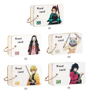 Anime Demon Slayer: Kimetsu No Yaiba Word Card Keychain Pendant Notepads Learning Supplies Office Stationery With Key Ring
Anime Demon Slayer: Kimetsu No Yaiba Word Card Keychain Pendant Notepads Learning Supplies Office Stationery With Key Ring