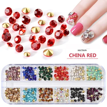 12 Color Opal Nail Rhinestone Set Sharp Bottom Multi-size Crystal Manicure for 3D Nail Art Decoration Rhinestone
12 Color Opal Nail Rhinestone Set Sharp Bottom Multi-size Crystal Manicure for 3D Nail Art Decoration Rhinestone