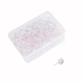 100pcs/1box Push Pins Acrylic Metal Map Tacks Transparent Plastic Head Chinchetas Colorful Decoration Safety Thumbtack W7E9 
100pcs/1box Push Pins Acrylic Metal Map Tacks Transparent Plastic Head Chinchetas Colorful Decoration Safety Thumbtack W7E9