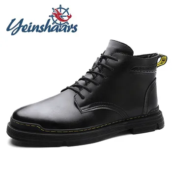Ankle Boots Genuine Leather Warm Winter Men Boots For Men Boots Vintage Outdoor Shoes Motorcycle Shoes Heels Botas Hombre 
Ankle Boots Genuine Leather Warm Winter Men Boots For Men Boots Vintage Outdoor Shoes Motorcycle Shoes Heels Botas Hombre